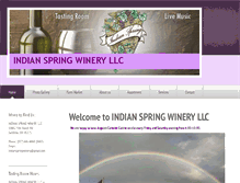 Tablet Screenshot of indianspringwinery.com